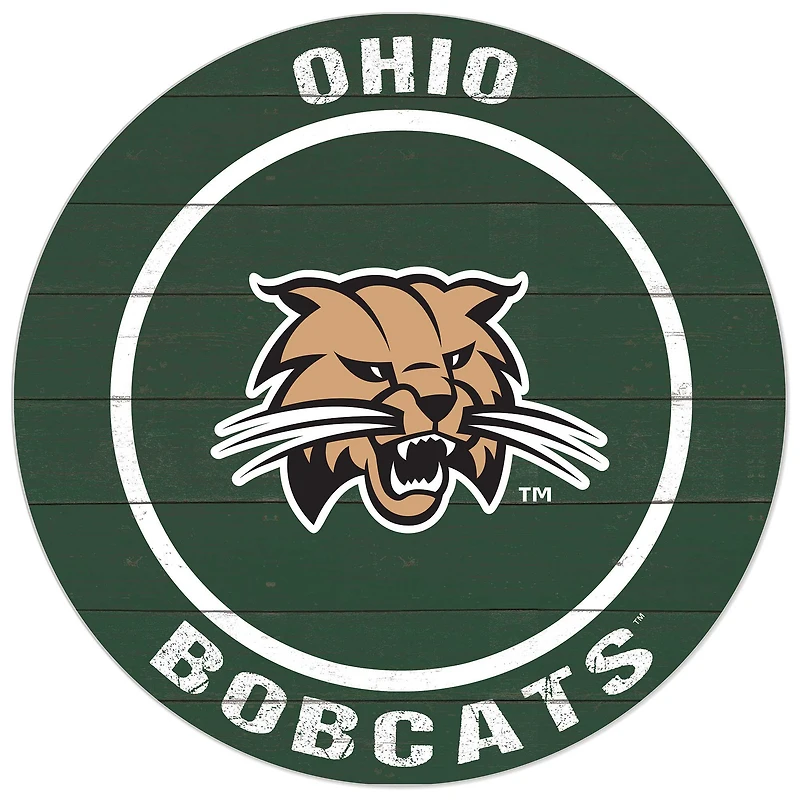Ohio Bobcats 20'' x 20'' Indoor/Outdoor Circle Sign