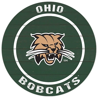 Ohio Bobcats 20'' x 20'' Indoor/Outdoor Circle Sign