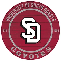 South Dakota Coyotes 20'' x 20'' Indoor/Outdoor Circle Sign