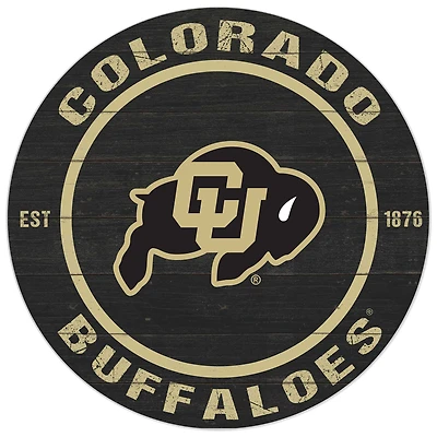 Colorado Buffaloes 20'' x 20'' Indoor/Outdoor Circle Sign