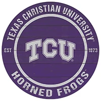 TCU Horned Frogs 20'' x 20'' Indoor/Outdoor Circle Sign