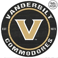 Vanderbilt Commodores 20'' x 20'' Indoor/Outdoor Circle Sign