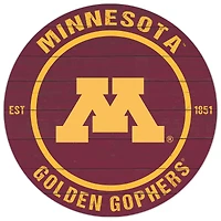 Minnesota Golden Gophers 20'' x 20'' Indoor/Outdoor Circle Sign
