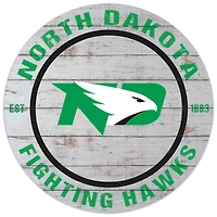 White North Dakota 20'' x 20'' Indoor/Outdoor Weathered Circle Sign