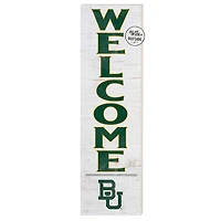 White Baylor Bears 10'' x 35'' Indoor/Outdoor Welcome Sign