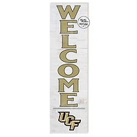 White UCF Knights 10'' x 35'' Indoor/Outdoor Welcome Sign