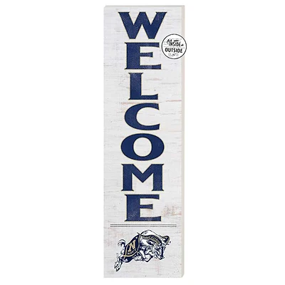 White Navy Midshipmen 10'' x 35'' Indoor/Outdoor Welcome Sign