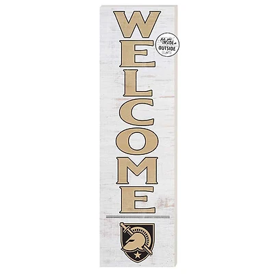 White Army Black Knights 10'' x 35'' Indoor/Outdoor Welcome Sign