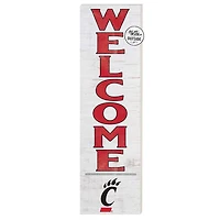 White Cincinnati Bearcats 10'' x 35'' Indoor/Outdoor Welcome Sign