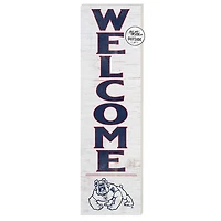 White Fresno State Bulldogs 10'' x 35'' Indoor/Outdoor Welcome Sign