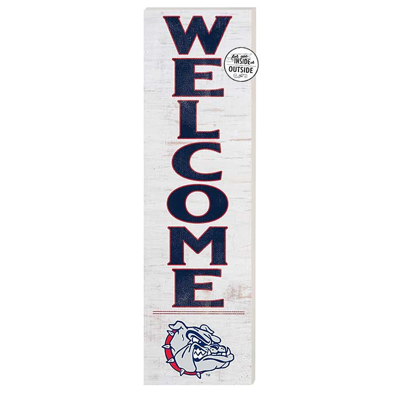 White Gonzaga Bulldogs 10'' x 35'' Indoor/Outdoor Welcome Sign