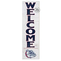White Gonzaga Bulldogs 10'' x 35'' Indoor/Outdoor Welcome Sign