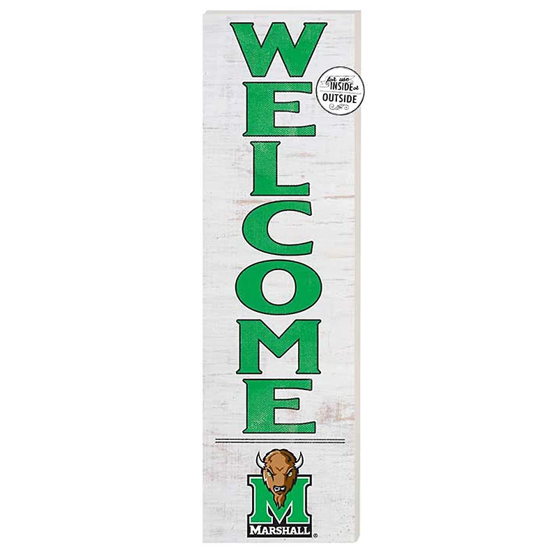 White Marshall Thundering Herd 10'' x 35'' Indoor/Outdoor Welcome Sign