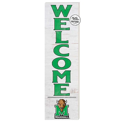 White Marshall Thundering Herd 10'' x 35'' Indoor/Outdoor Welcome Sign