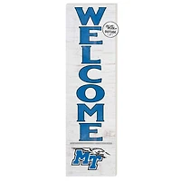 White MTSU Blue Raiders 10'' x 35'' Indoor/Outdoor Welcome Sign