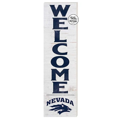 White Nevada Wolf Pack 10'' x 35'' Indoor/Outdoor Welcome Sign