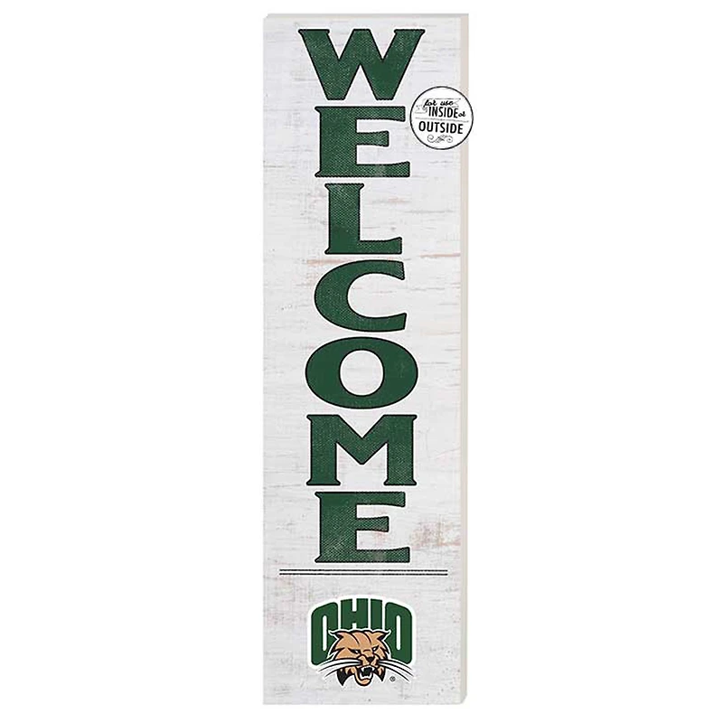 White Ohio Bobcats 10'' x 35'' Indoor/Outdoor Welcome Sign