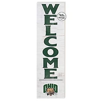 White Ohio Bobcats 10'' x 35'' Indoor/Outdoor Welcome Sign