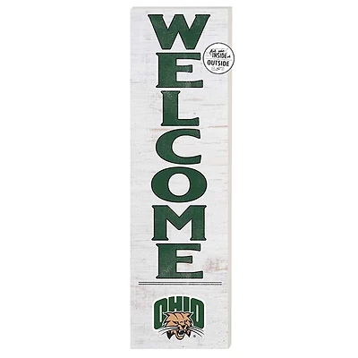 White Ohio Bobcats 10'' x 35'' Indoor/Outdoor Welcome Sign