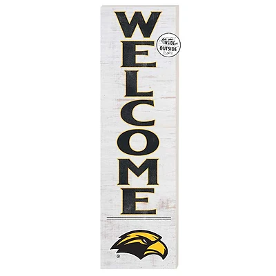 White Southern Miss Golden Eagles 10'' x 35'' Indoor/Outdoor Welcome Sign