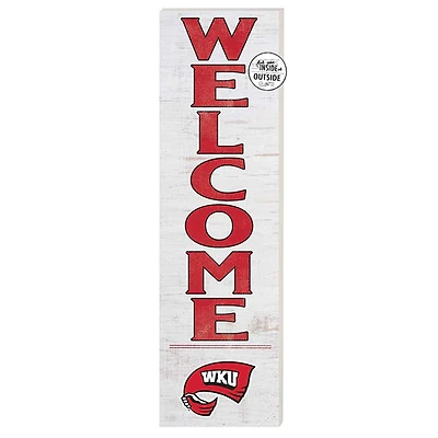 White Western Kentucky Hilltoppers 10'' x 35'' Indoor/Outdoor Welcome Sign