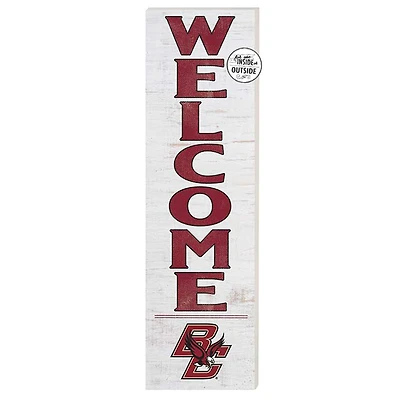 White Boston College Eagles 10'' x 35'' Indoor/Outdoor Welcome Sign