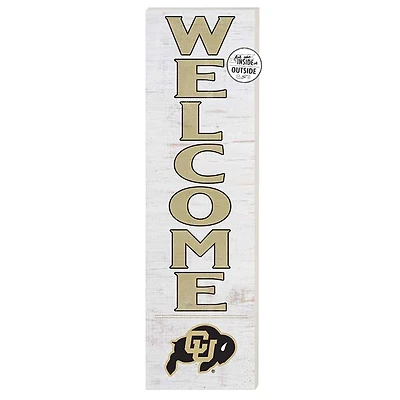 White Colorado Buffaloes 10'' x 35'' Indoor/Outdoor Welcome Sign