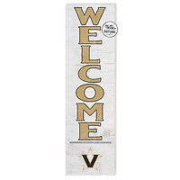 White Vanderbilt Commodores 10'' x 35'' Indoor/Outdoor Welcome Sign
