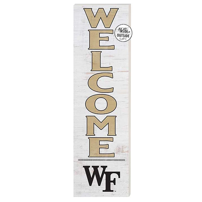 White Wake Forest Demon Deacons 10'' x 35'' Indoor/Outdoor Welcome Sign