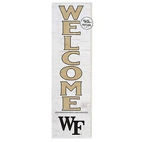 White Wake Forest Demon Deacons 10'' x 35'' Indoor/Outdoor Welcome Sign