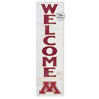 White Minnesota Golden Gophers 10'' x 35'' Indoor/Outdoor Welcome Sign