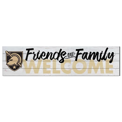 White Army Black Knights 10'' x 40'' Friends & Family Welcome Sign