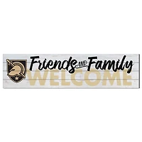 White Army Black Knights 10'' x 40'' Friends & Family Welcome Sign