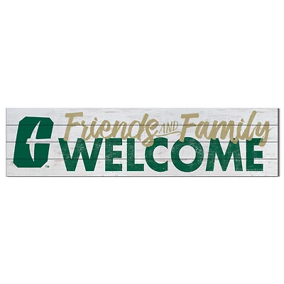 White Charlotte 49ers 10'' x 40'' Friends & Family Welcome Sign