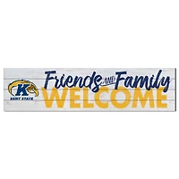 White Kent State Golden Flashes 10'' x 40'' Friends & Family Welcome Sign
