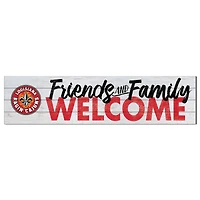 White Louisiana Ragin' Cajuns 10'' x 40'' Friends & Family Welcome Sign