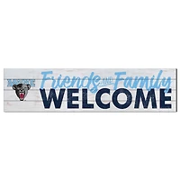 White Maine Black Bears 10'' x 40'' Friends & Family Welcome Sign