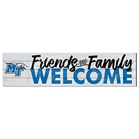 White MTSU Blue Raiders 10'' x 40'' Friends & Family Welcome Sign