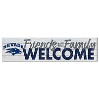 White Nevada Wolf Pack 10'' x 40'' Friends & Family Welcome Sign