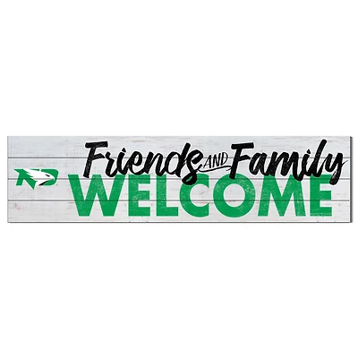 White North Dakota 10'' x 40'' Friends & Family Welcome Sign