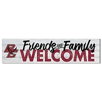 White Boston College Eagles 10'' x 40'' Friends & Family Welcome Sign