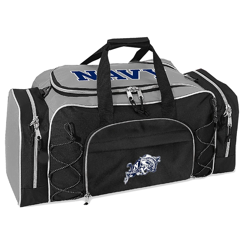 Gray Navy Midshipmen Action Pack Duffel Bag