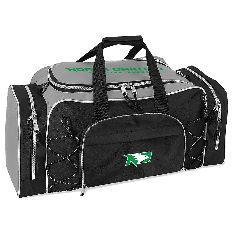 Gray North Dakota Action Pack Duffel Bag