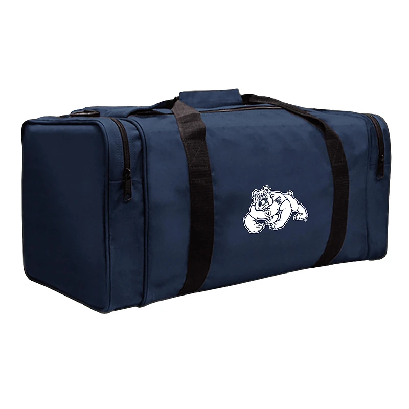 Navy Fresno State Bulldogs Gear Pack Square Duffel Bag