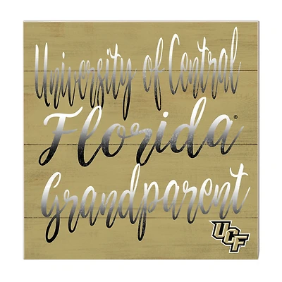 Gold UCF Knights 10'' x 10'' Grandparent Plaque