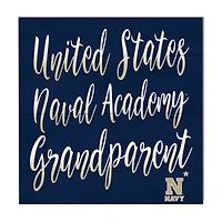 Navy Navy Midshipmen 10'' x 10'' Grandparent Plaque