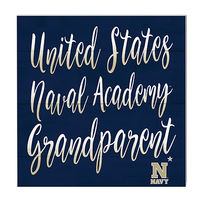 Navy Navy Midshipmen 10'' x 10'' Grandparent Plaque