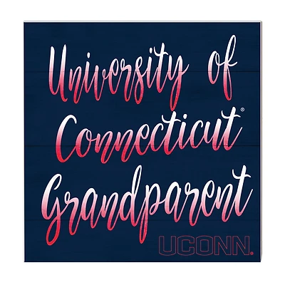 Navy UConn Huskies 10'' x 10'' Grandparent Plaque