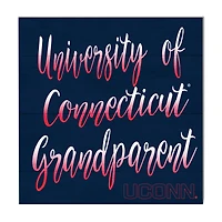 Navy UConn Huskies 10'' x 10'' Grandparent Plaque
