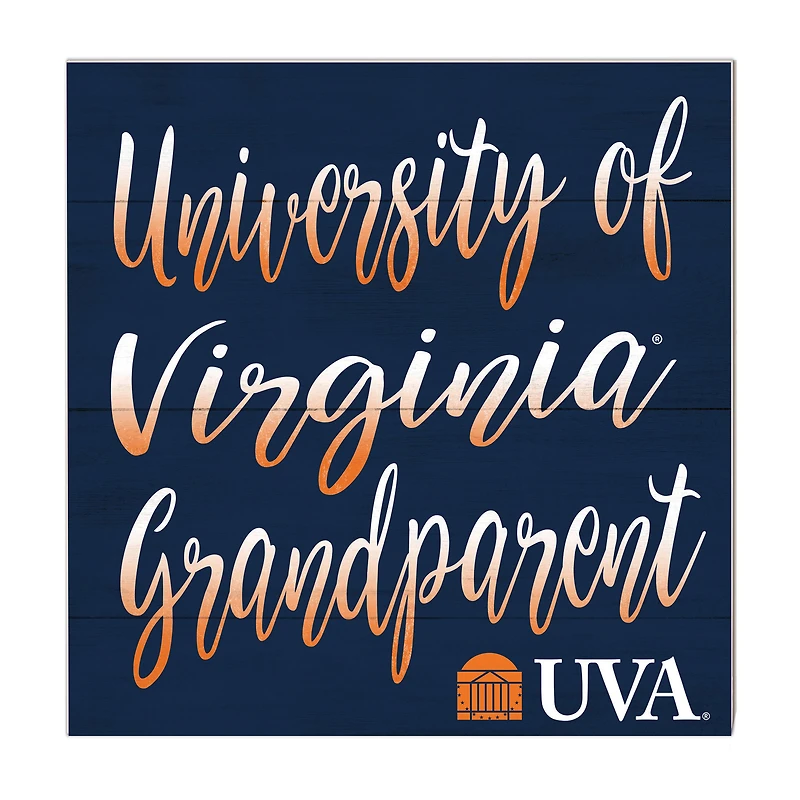 Navy Virginia Cavaliers 10'' x 10'' Grandparent Plaque